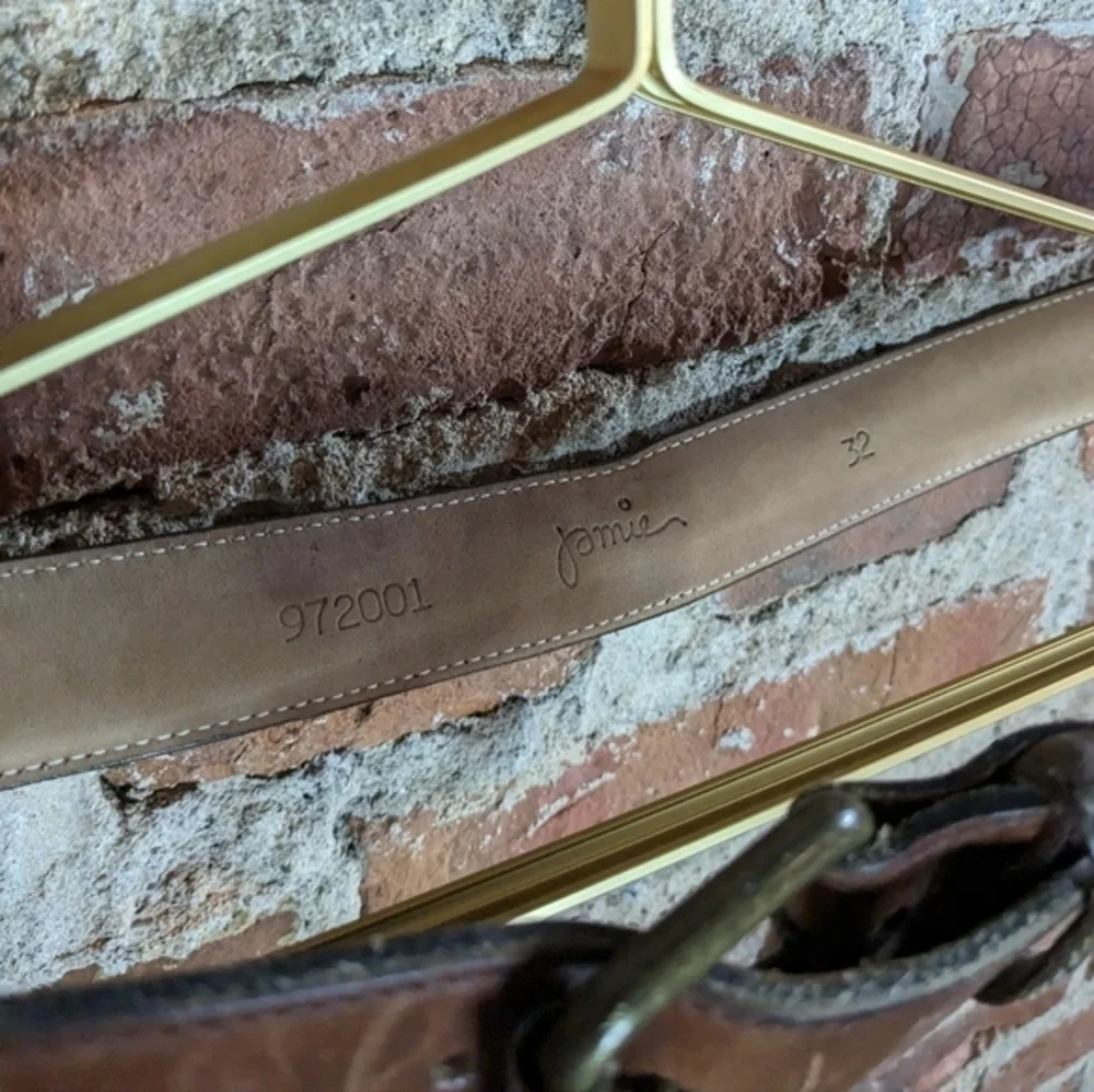 Jamie Size 32 Brown & Tan‎ Leather Belt